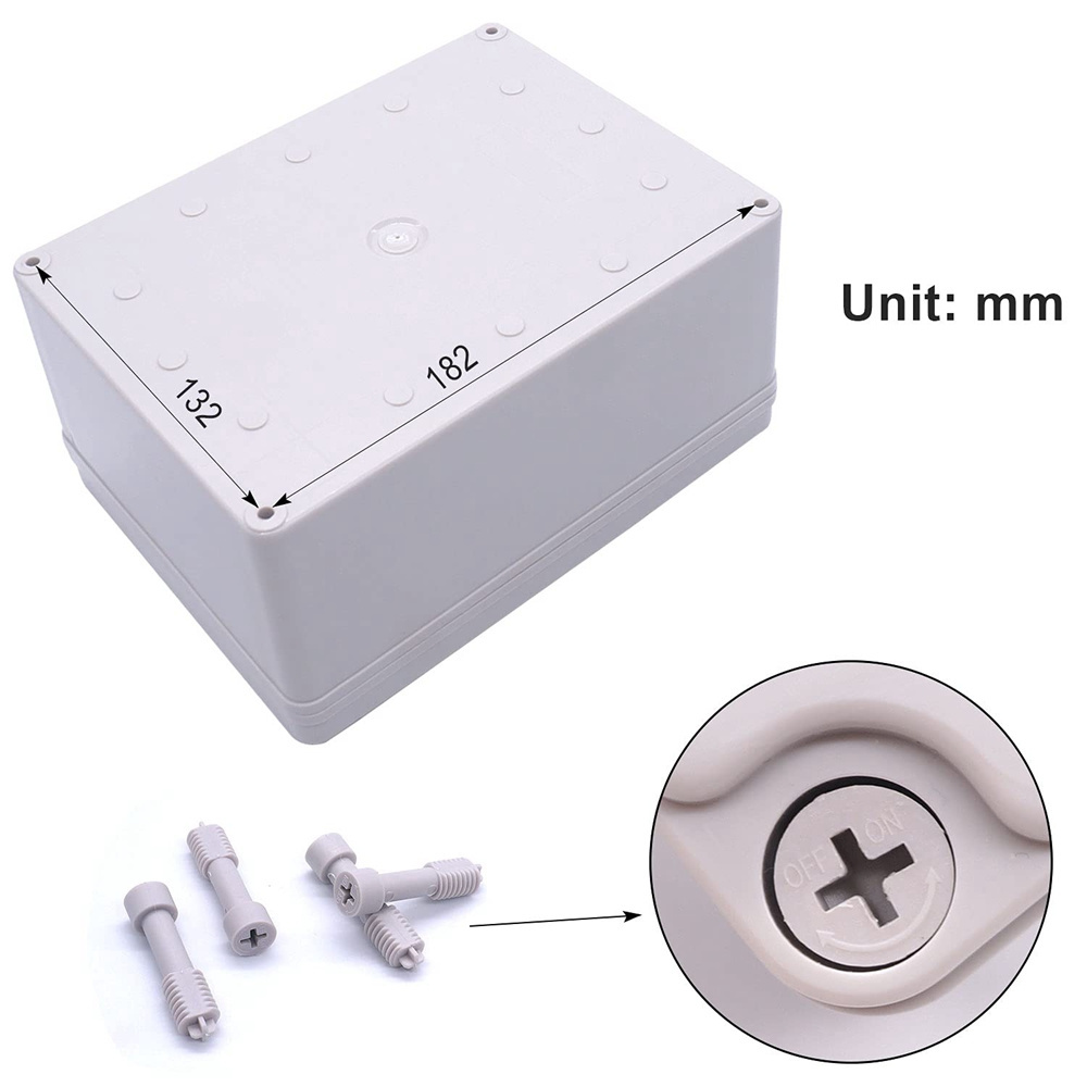 ABS waterproof junction box with rubber plug plastic junction box enclosure ip68 ip66 ip65 pvc box outdoor