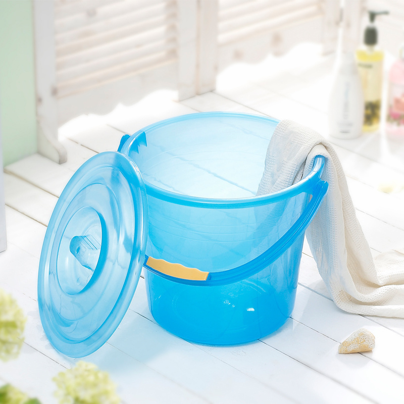 Multi scale buckets with lid plastic economic price transparent plastic bucket