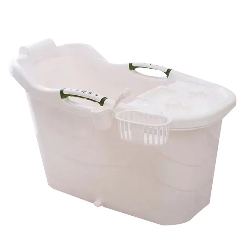 New pp material bath tub round portable for adults standing bathtub portable bath tub for adults