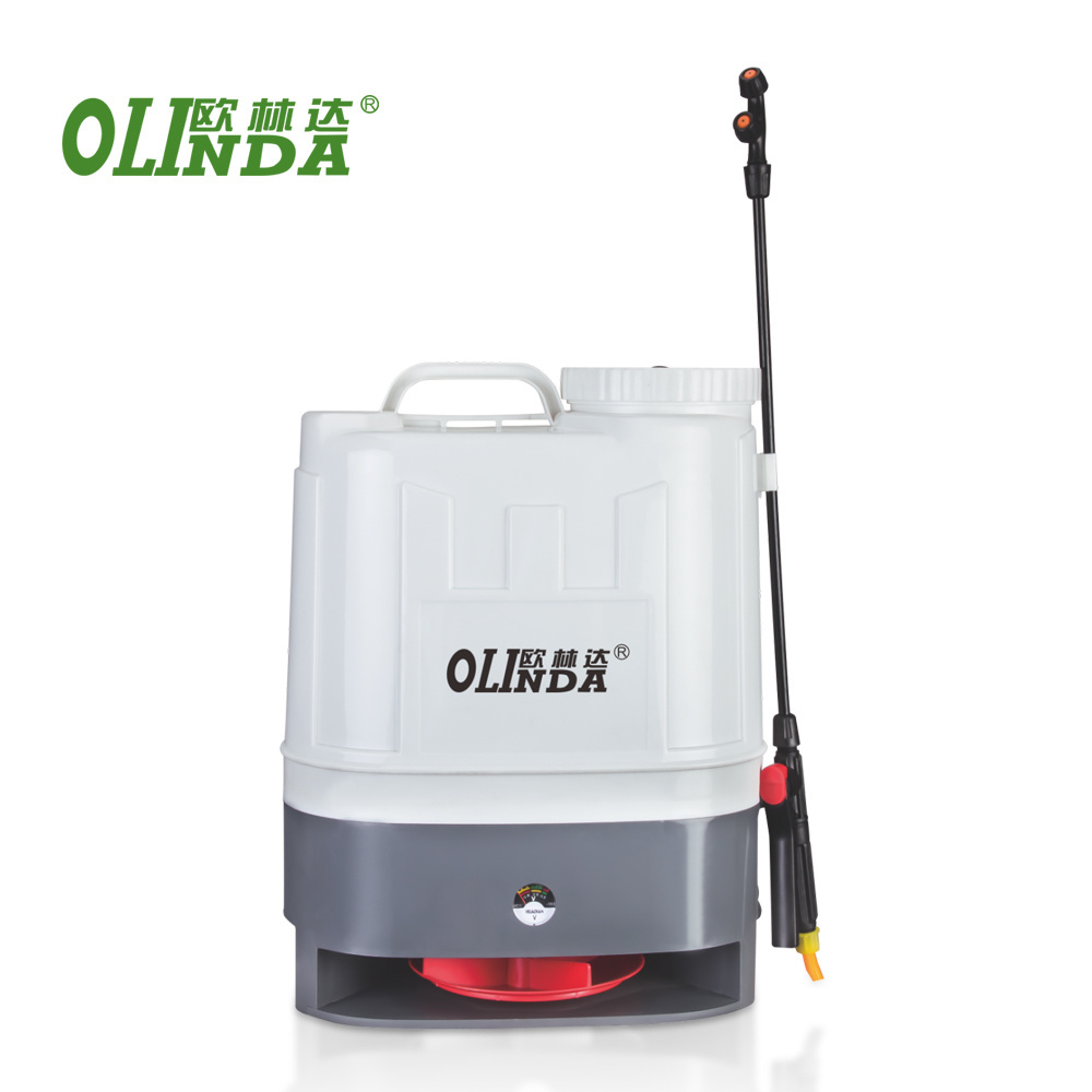 China agriculture granular spreader machine double function electric sprayer backpack fertilizer applicator