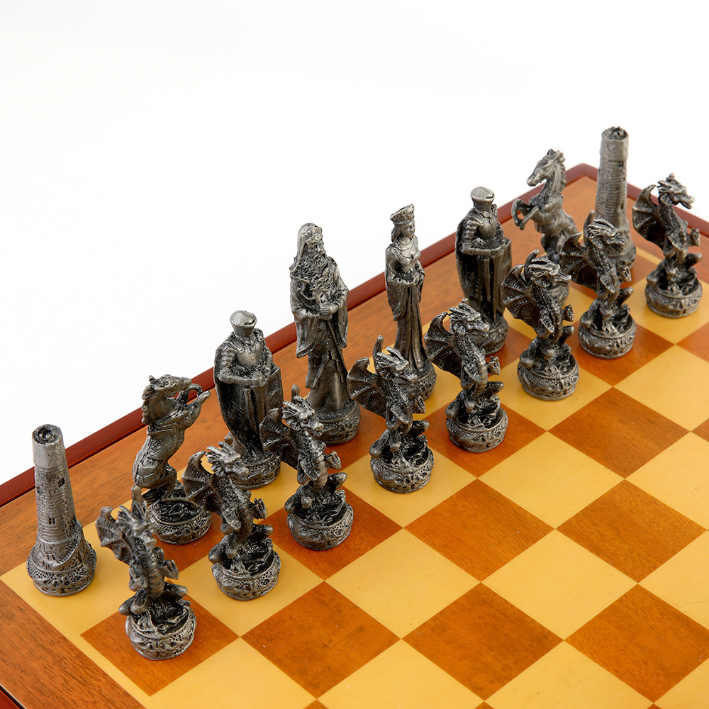 Medieval Theme chess pieces set