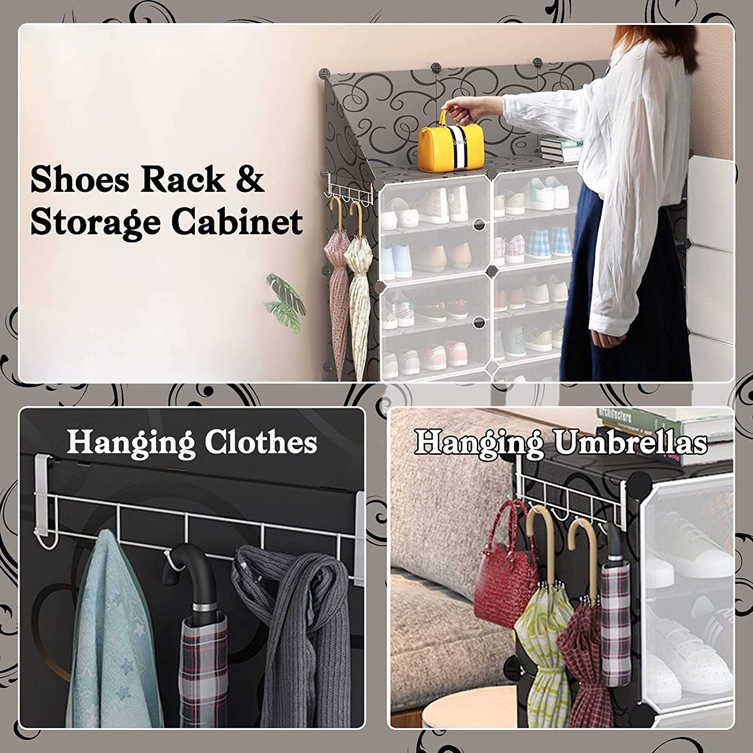 Simple dustproof shoes and boots storage rack  economical space-saving living room shoe rack modern minimalist DIY shoe rack