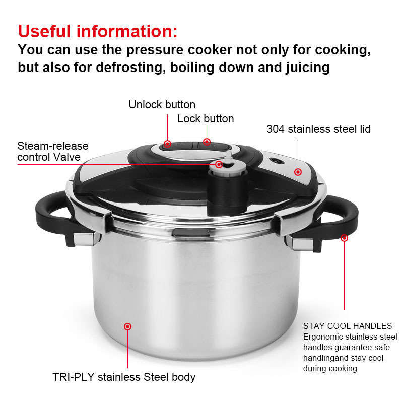 Commercial Multi Nonstick Digital Electric Stainless Steel Pressure Cooker