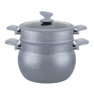 Steamer Pot Electric Commercial Aluminum Nonstick 6 Liter Moroccan Kitchen Steamer Pot