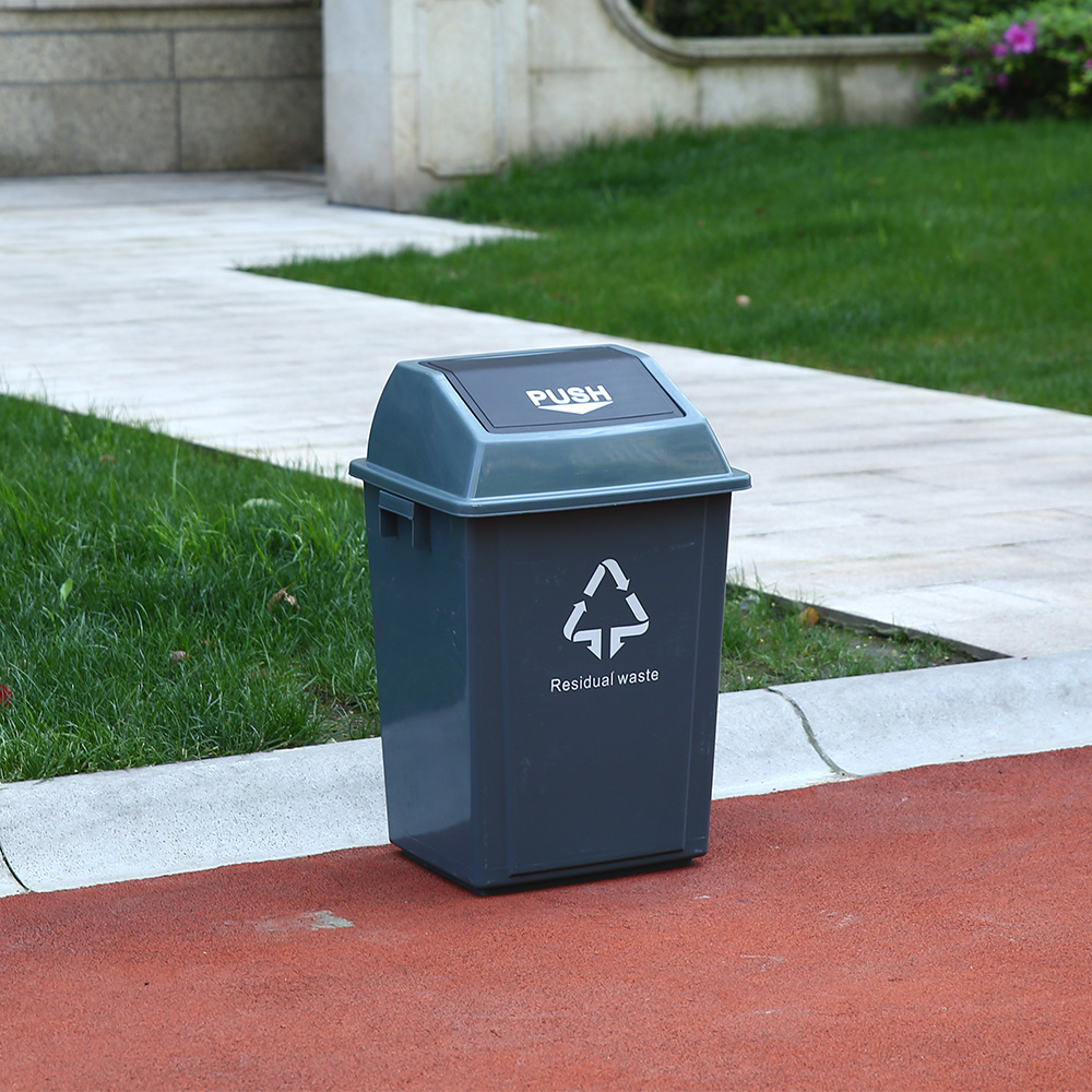 MARTES SL002 Hot Sale Standard Size Environmental Protection Waste Bin Plastic Trash Can Recycle 50 Liter Garbage Bins