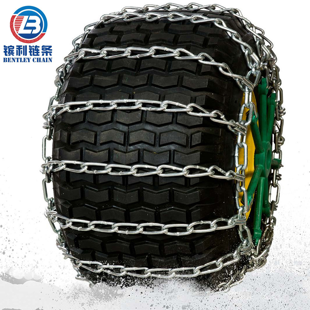 Garden Tractor Snow Blower Heavy Duty Tire Chain Zinc-plated Anti-skid Tyre Snow Chains 1303HD fitting for tire size 22 10 8