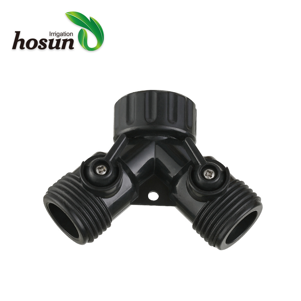 Good pricey tap universal 3 way plastic union garden pipe quick coupling hose connectors