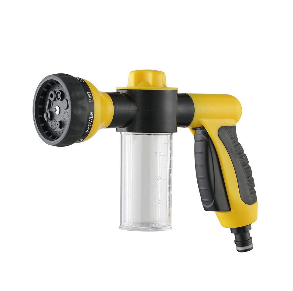 8 pattern spray soap foam car wash spray gun with cup