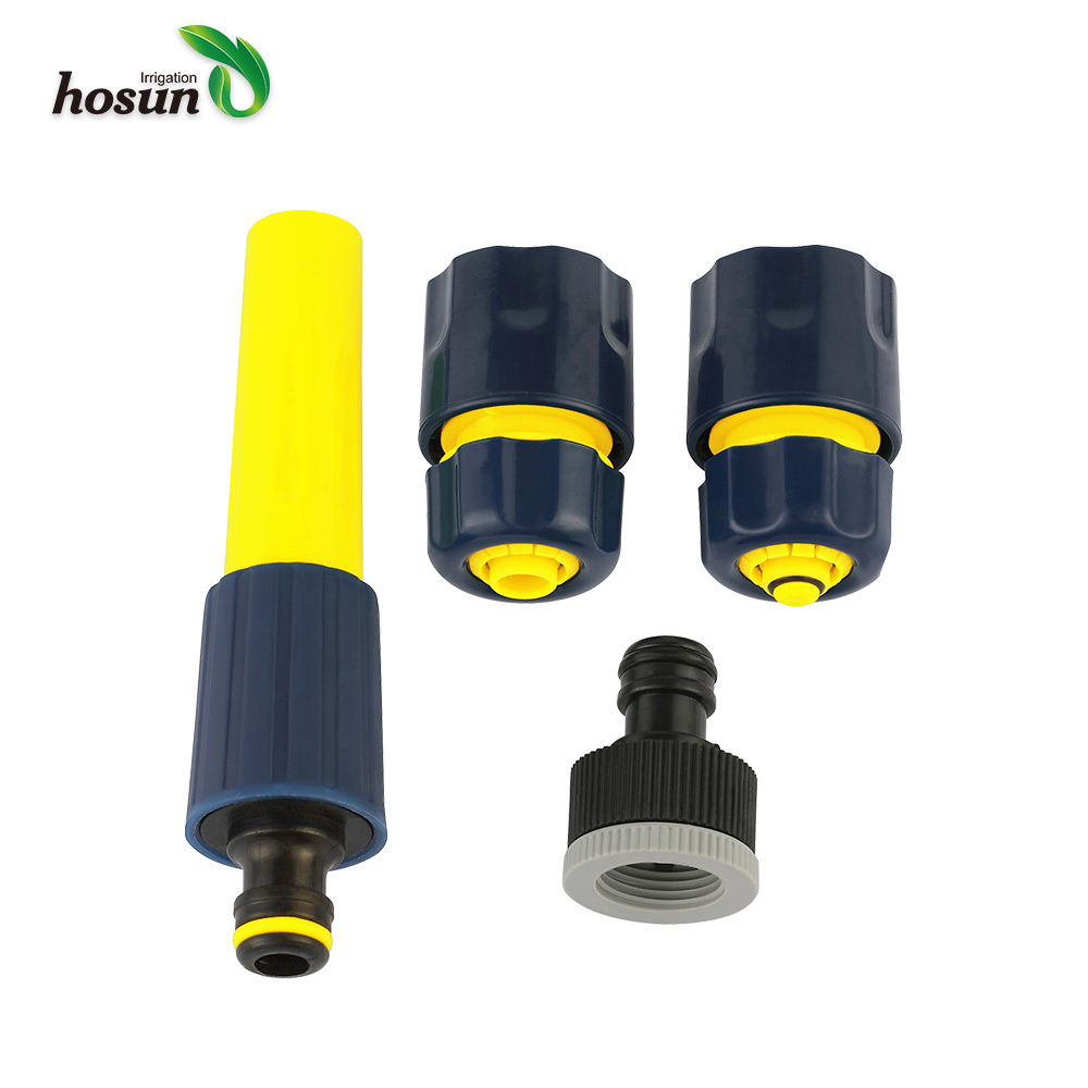 Hundreds model quick 4PCS plastic pipe reusable hose water fitting