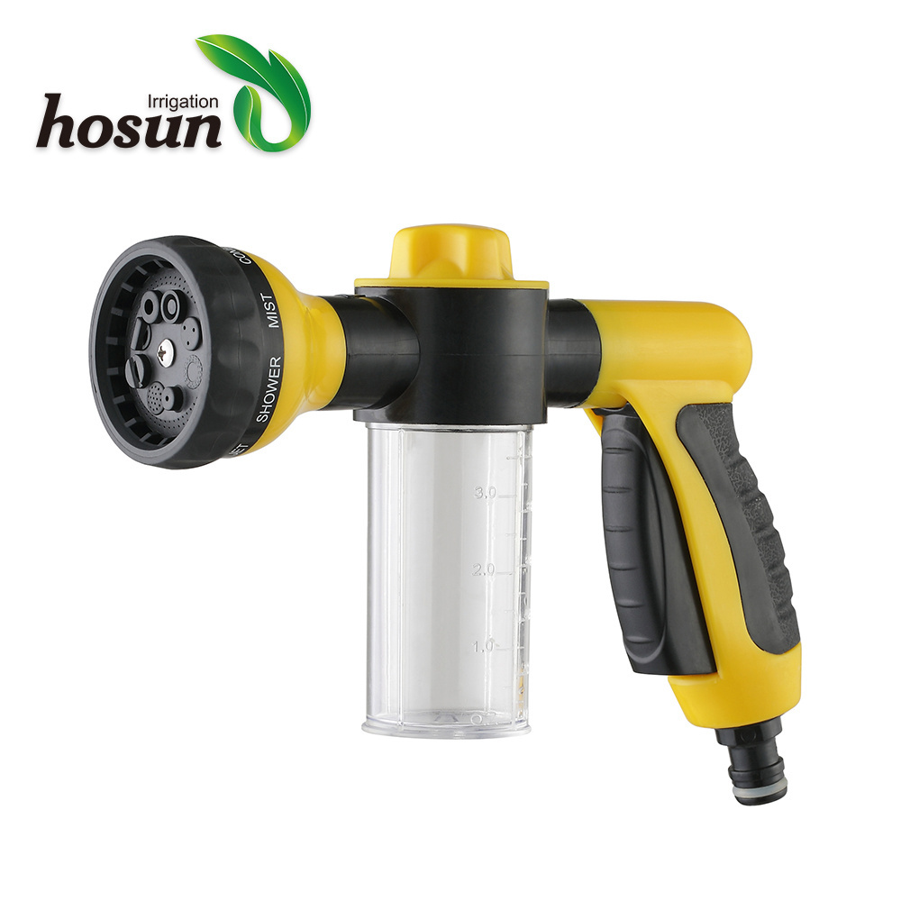 8 pattern spray soap foam car wash spray gun with cup