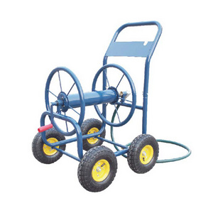 made in china wholesale stainless steel water hose reel 4 wheel cart 100m gardening tools and equipment