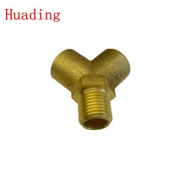 brass y-type fitting ,y shaped three way copper fitting