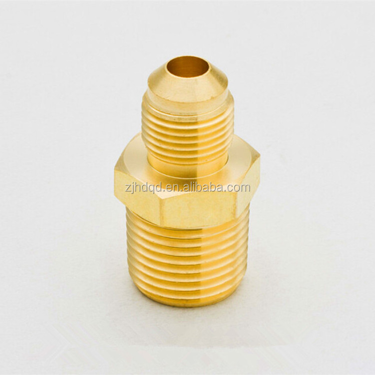 hydraulic joint , brass flare nipple for copper pipe , flare fitting