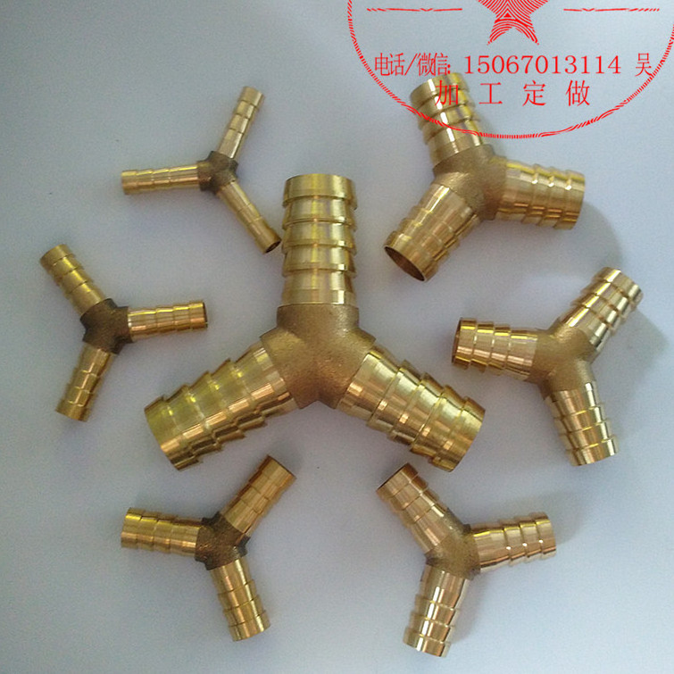 brass y hose pipe connector / y barb fitting /y connector