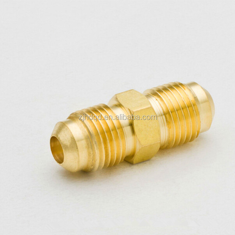 hydraulic joint , brass flare nipple for copper pipe , flare fitting