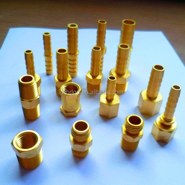 hose barb to male PU tube fitting , brass adaptor