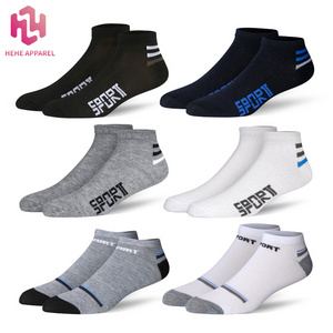 Wholesale business cheap ankle polyester men women socks cotton socks custom band packing