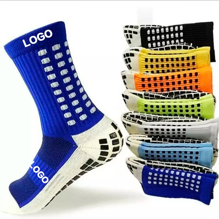 OEM Custom Logo Wholesale Pilates Anti Slip Sock Non Slip Soccer Grippy Sport Football Sports Grip Socks For Men