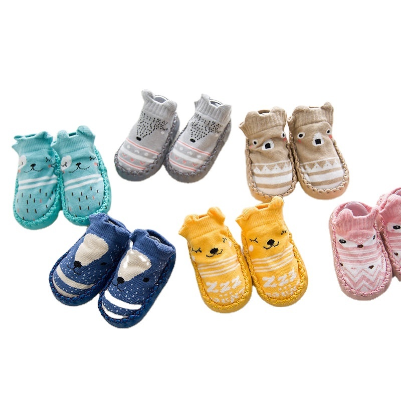 Baby Socks With Rubber Soles Infant Sock  Autumn Winter Floor Socks Shoes