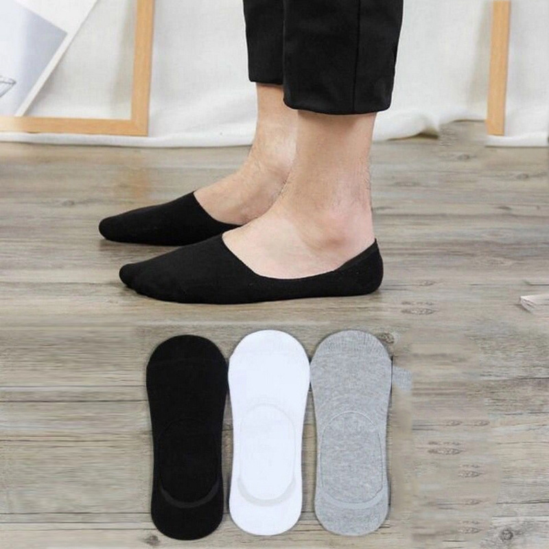 Cheap Wholesale High Quality Unisex Socks Printed Plain White Invisible Custom Men's Socks