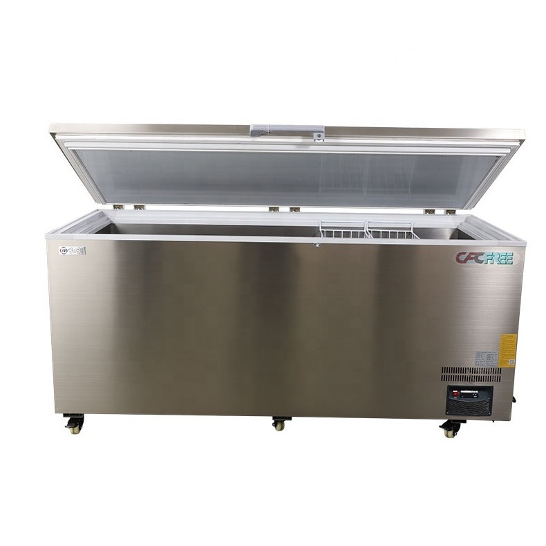 -65 Degree Horizontal Low Temperature Stainless Steel Deep Freezer Sales