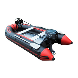 9ft inflatable boat with steering wheel fishing boat