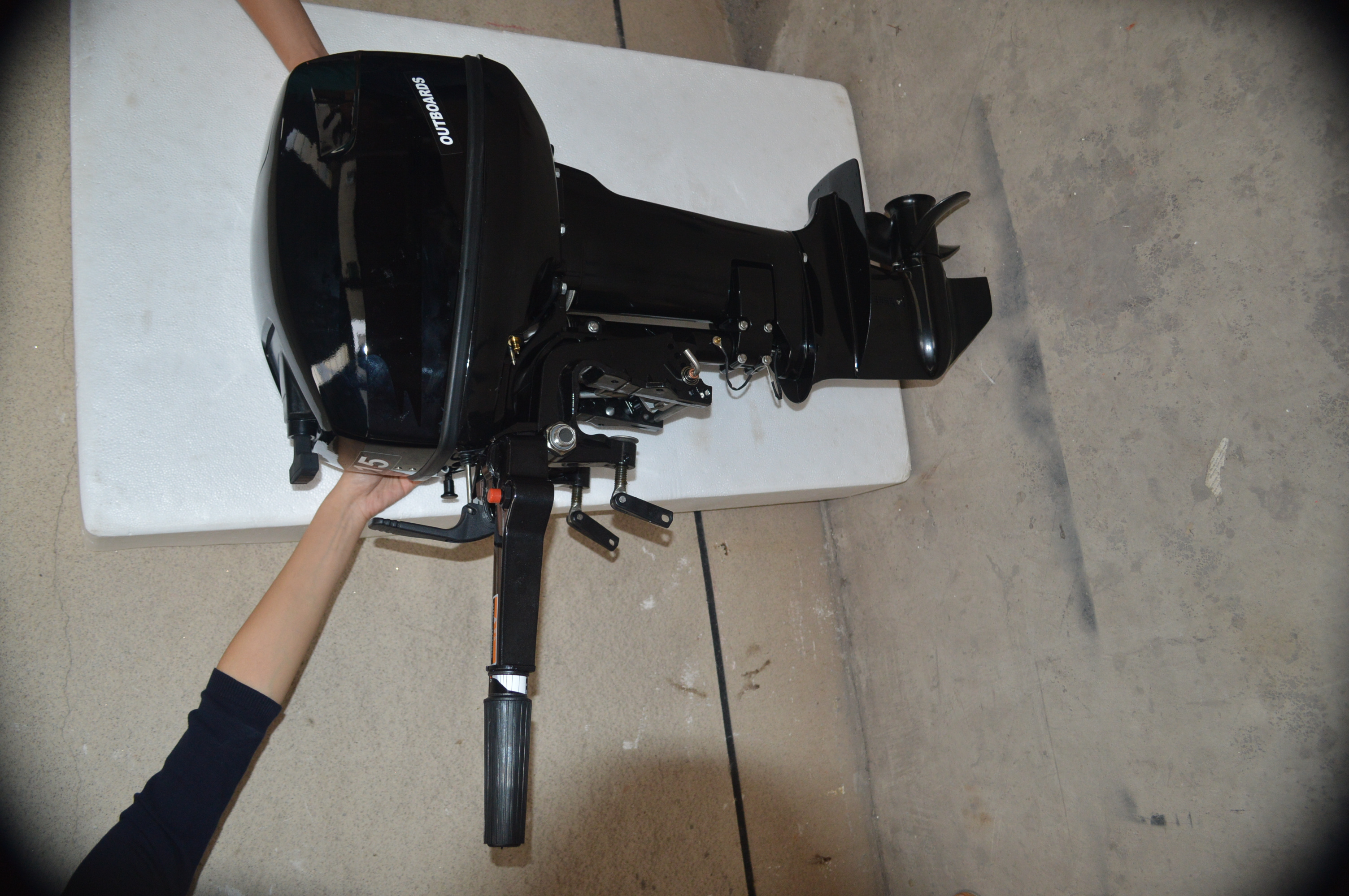 Outboard Motor 2 STROKE Electric Start 15hp Outboard Engine Long Shaft 15 Hp 2 Stroke Outboard Short Shaft Gasoline 24L