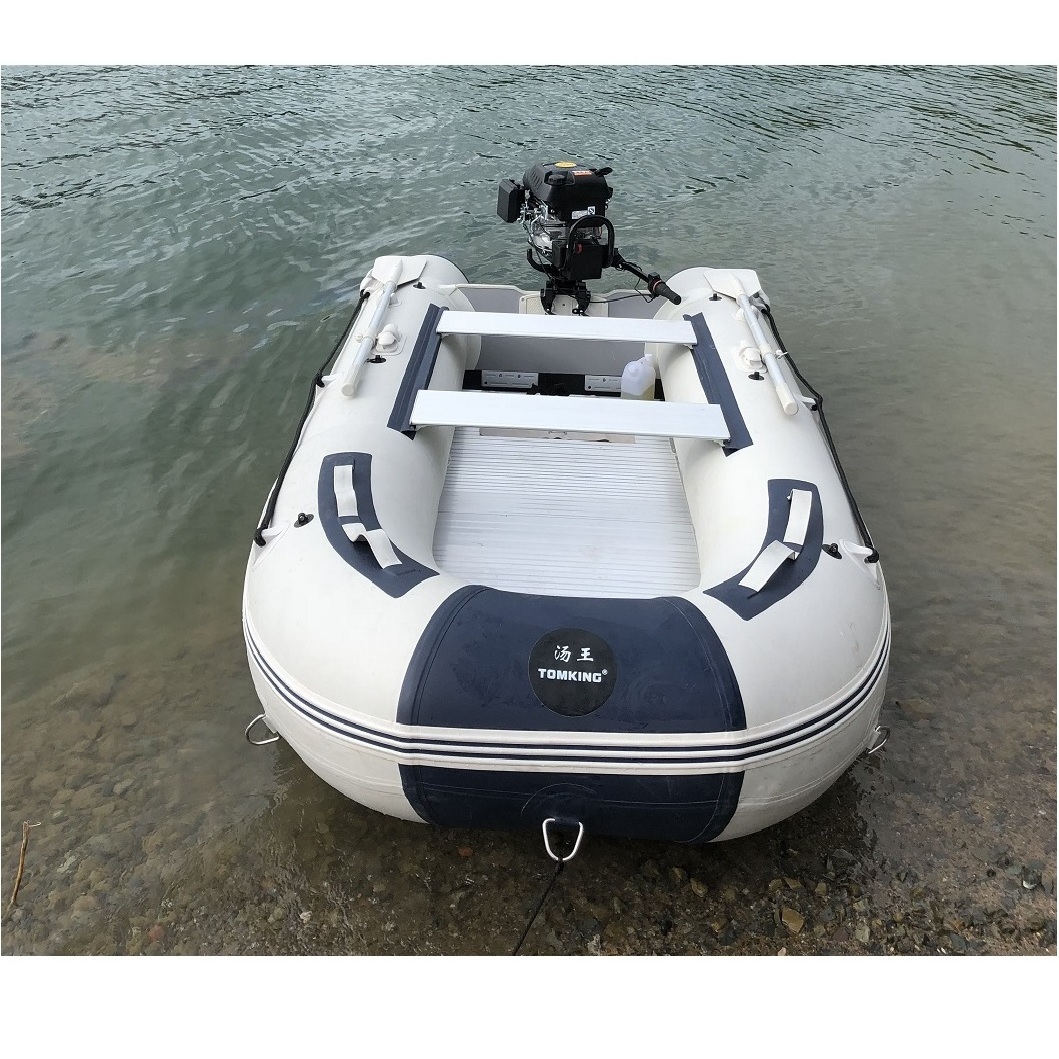 12FT inflatable kayak fishing boat inflatable poonton boat with aluminum floor