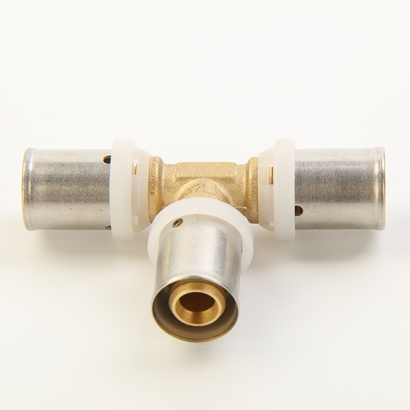 Pex Brass Press Fittings raccords de tuyauterie  PEX AL PEX Pipe Brass Press Fittings drinking water press fitting