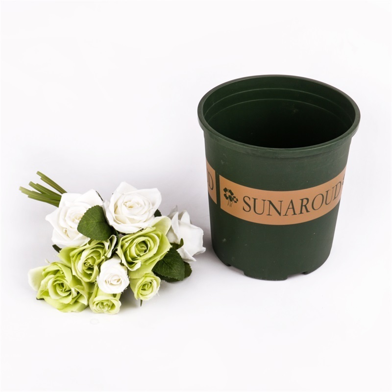 12 cm 4.7 inch mini small plastic flower pots durable plastic gallon pot nursery pot with saucer