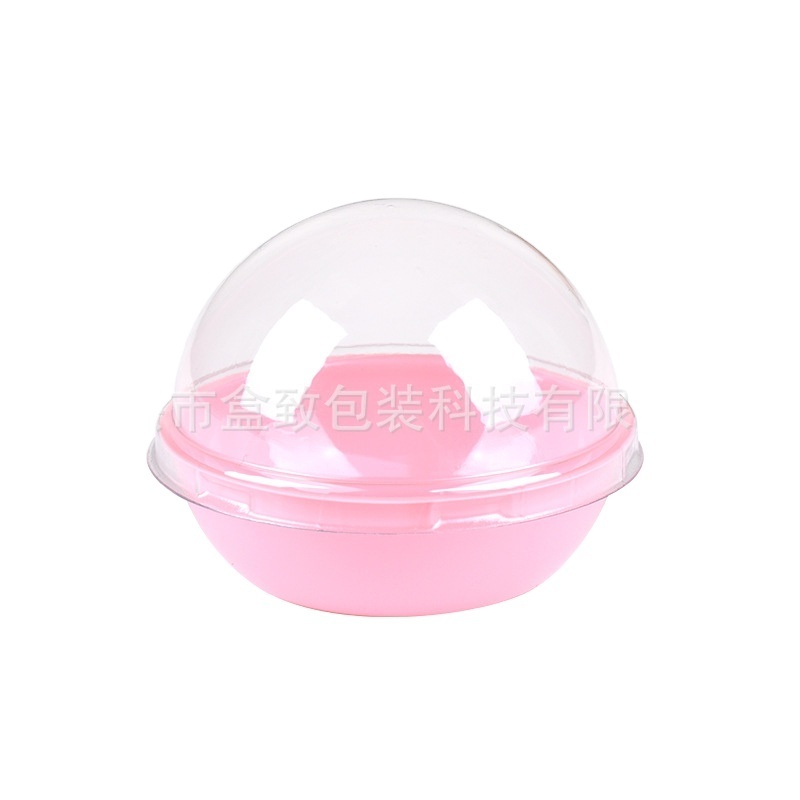 Factory direct sales  Egg yolk crisp box Single spherical blister box meat floss baby puffs packing box