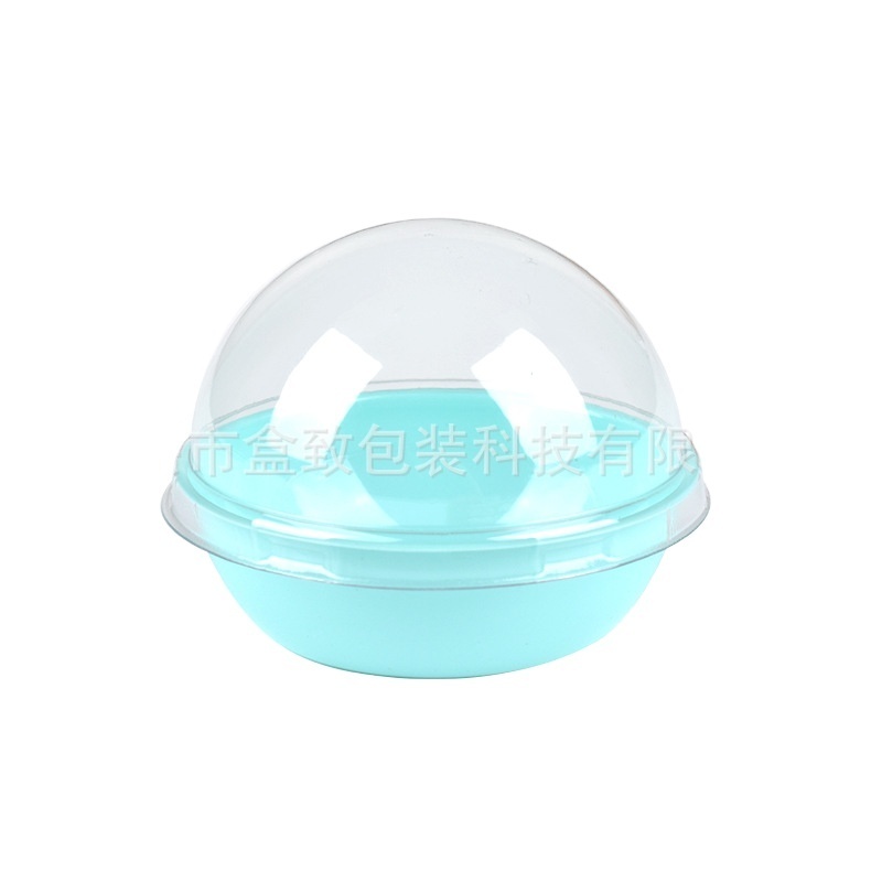 Factory direct sales  Egg yolk crisp box Single spherical blister box meat floss baby puffs packing box