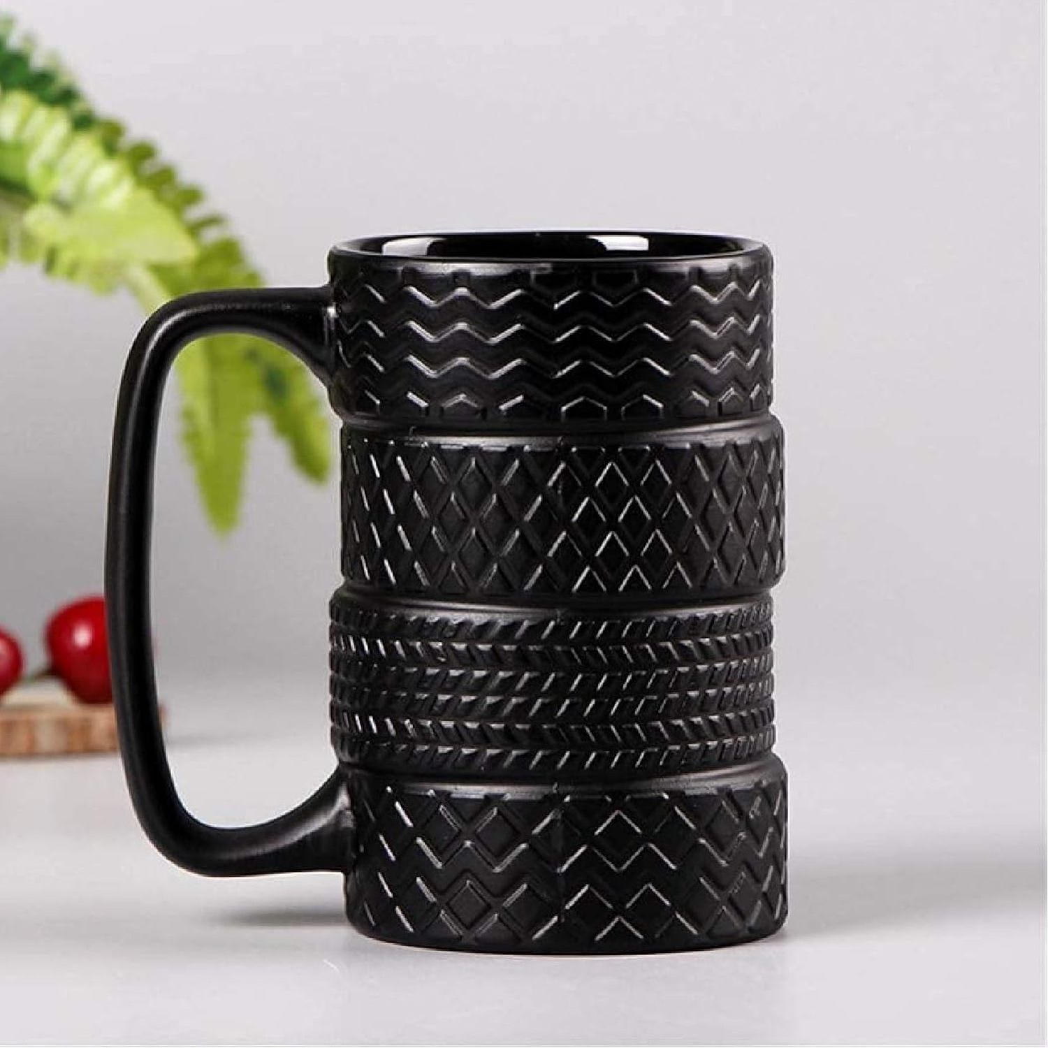 Tyre Mug for Coffee and Tea - Ceramic Tyre Cup with a Unique Design