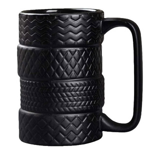 Tyre Mug for Coffee and Tea - Ceramic Tyre Cup with a Unique Design