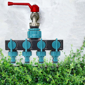 Garden watering Lawn maintenance European-style faucet Four-way shunt valve shunt irrigate faucet Water distributor