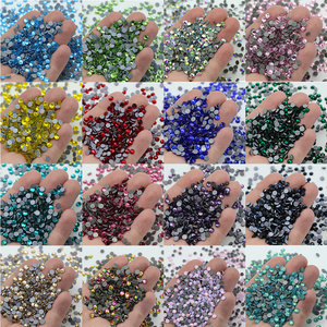 Wholesale Hotfix Rhinestones Wholesale Flat Back Hot Fix Glass Crystal AB Rhinestone For Iron On Crystal Design