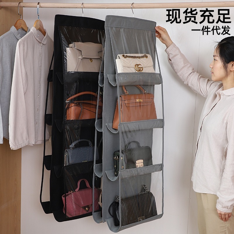 Handbag Hanging Organizer Hanging Purse Organizer Handbag Storage Hanger Oxford Cloth Closet OrganizerHandbag Hanging Organizer