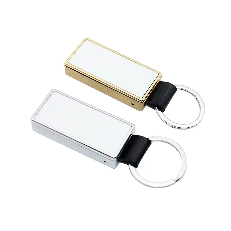 Hot sale sublimation blank metal lighters custom printed key chain lighter with aluminum sheet