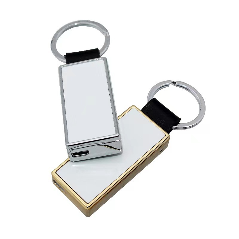 Hot sale sublimation blank metal lighters custom printed key chain lighter with aluminum sheet