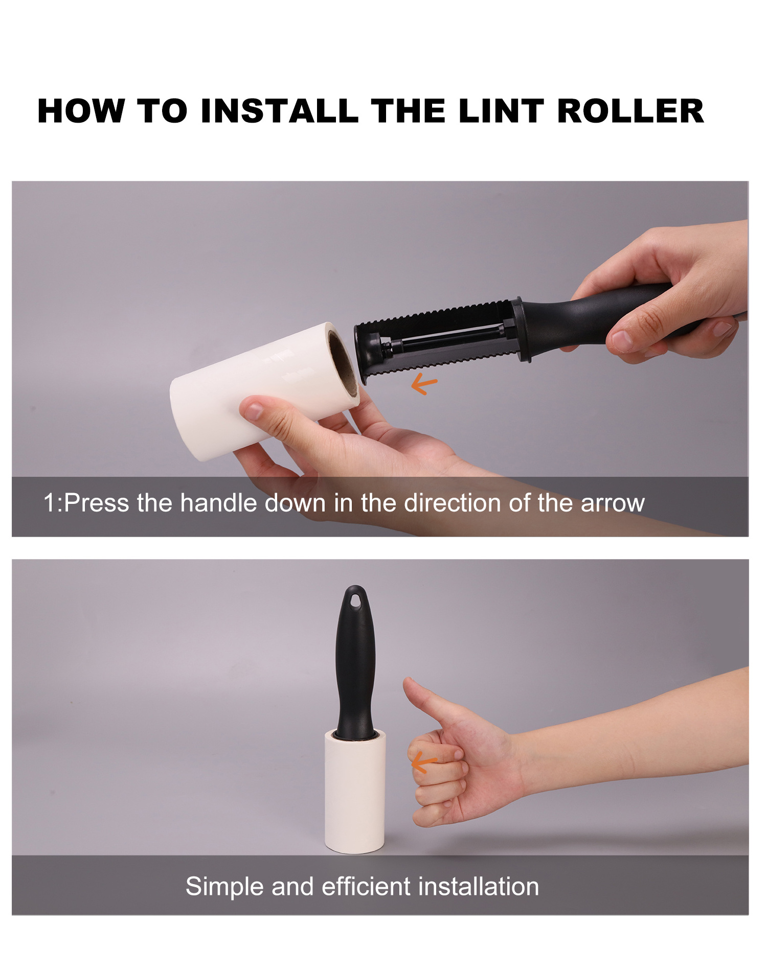 Lint Pet Hair Extra Sticky Remover Rollers Portable Travel Size for Couch Furniture Clothes Dog & Cat Hair Removal