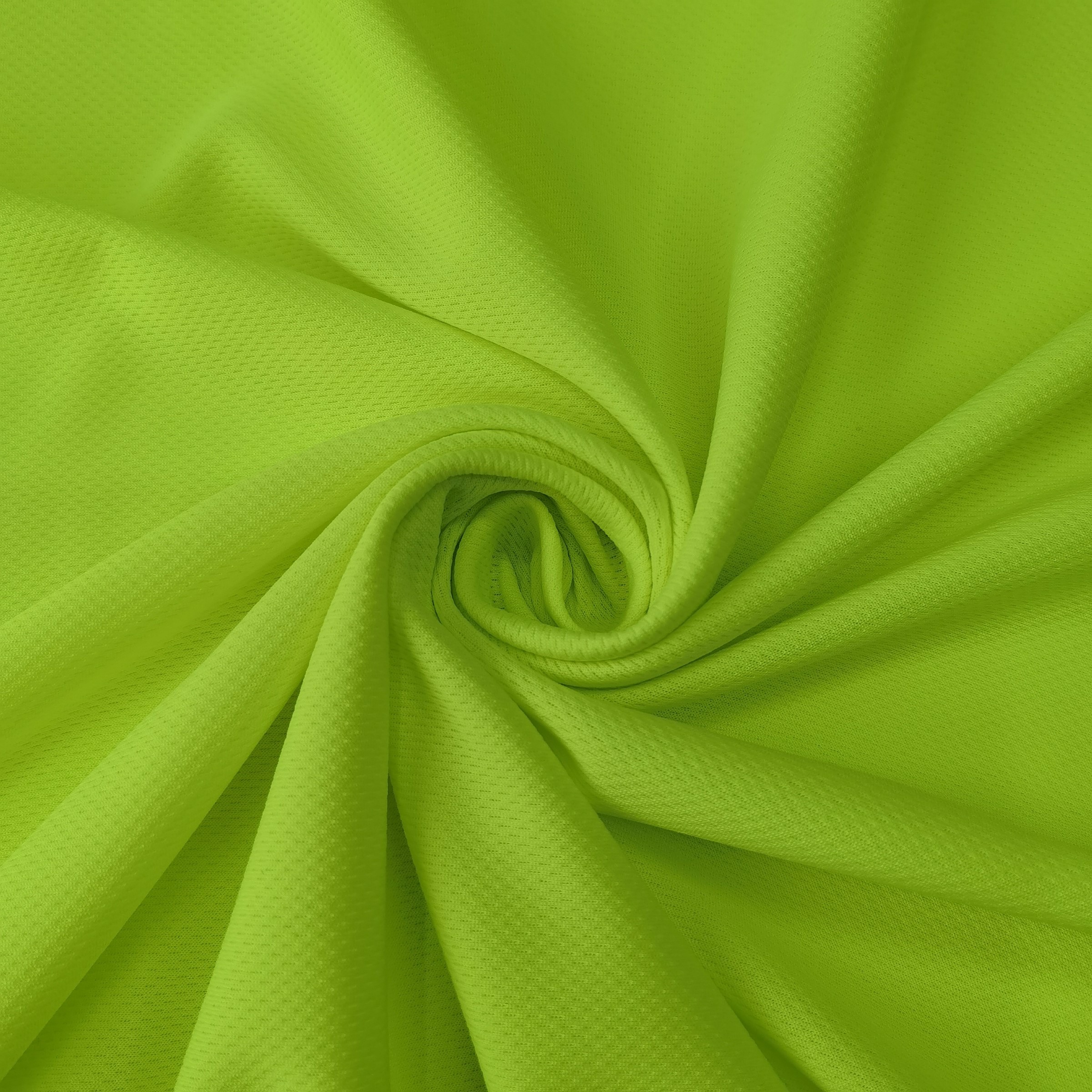 Factory Makes Stock Reflective Safty Vest Fabric Fluorescent Green Fabric Terylene Bird Eye Mesh Fabric