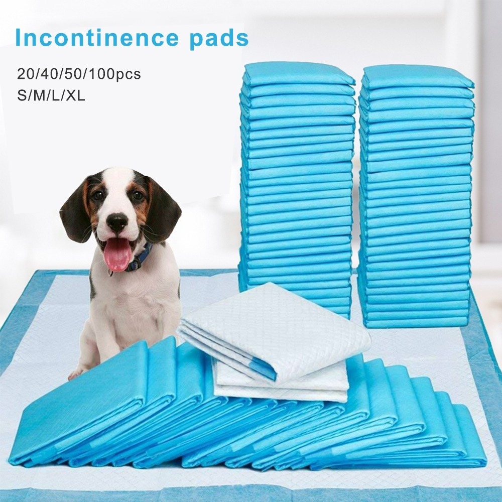 Hot Sales Super Absorbent Pet Diaper Dog Training Pee Pads Disposable Urine Nappy Mat for Cats Dog Diapers Cage Mat Pet Supplies