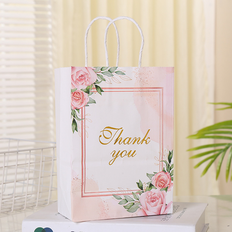 Holiday celebration Gift bag Wedding Party Store Shopping Mini paper  thank you bag custom packaging bags for clothing