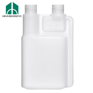 8 oz Natural HDPE Plastic Bottle Twin Neck Bottle with 12 oz Dosage Chamber 24 mm