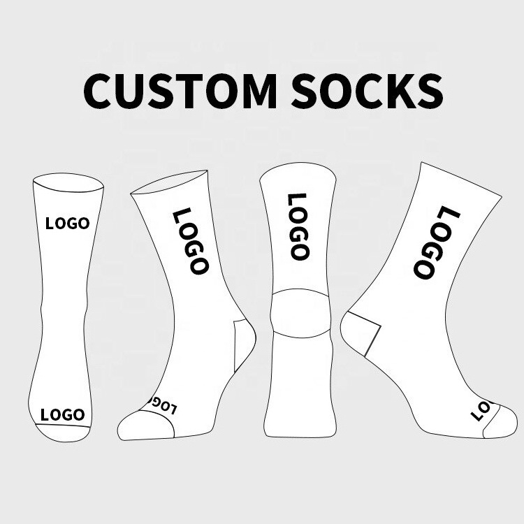 Uron high quality custom socks sports socks custom logo designer sports crew socks