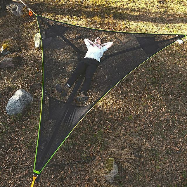 2.8x2.8m fast to shipping recreational outdoor Triangle Portable Camping Hammock