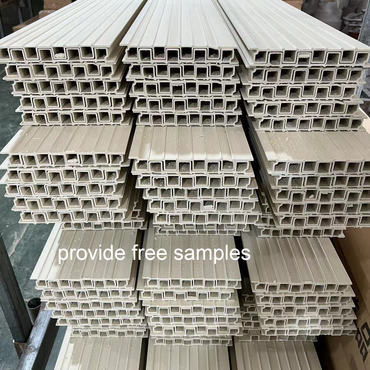 Wood Plastic Claading Laminate WPC Fluted Wall Panel in China WPC Cladding Wall Panel