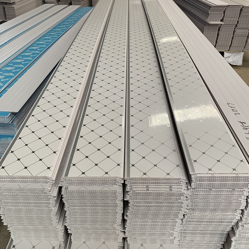 PVC Ceiling Tiles Laminated Surface Heat Insulation Hot Stamping Available PVC ceiling