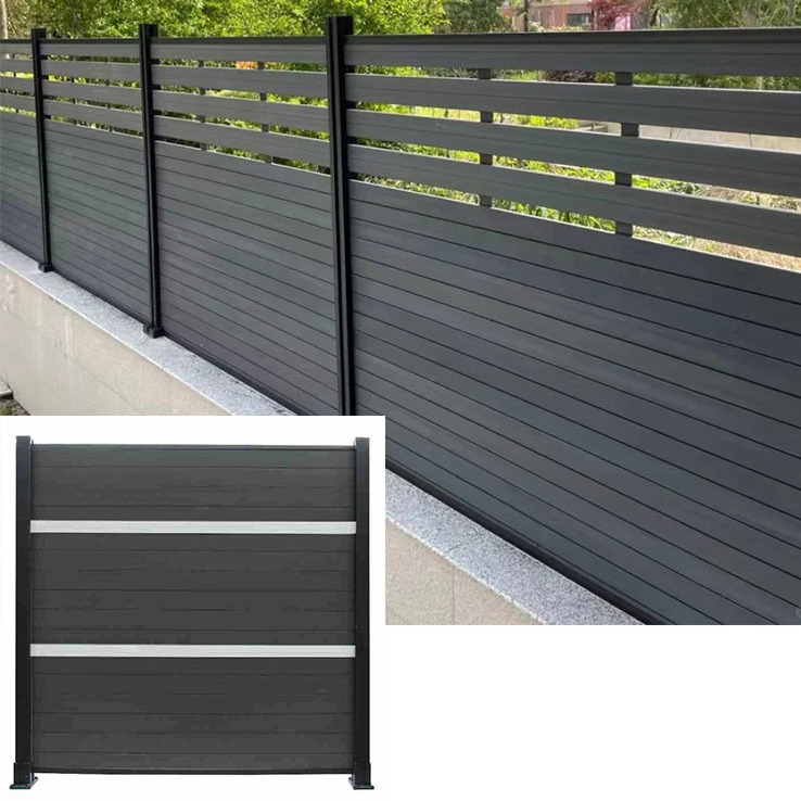 Wholesale Co-Extrusion Wood Plastic Composite WPC Sheet Wall Fencing Fence Panel  for Outdoor/Garden