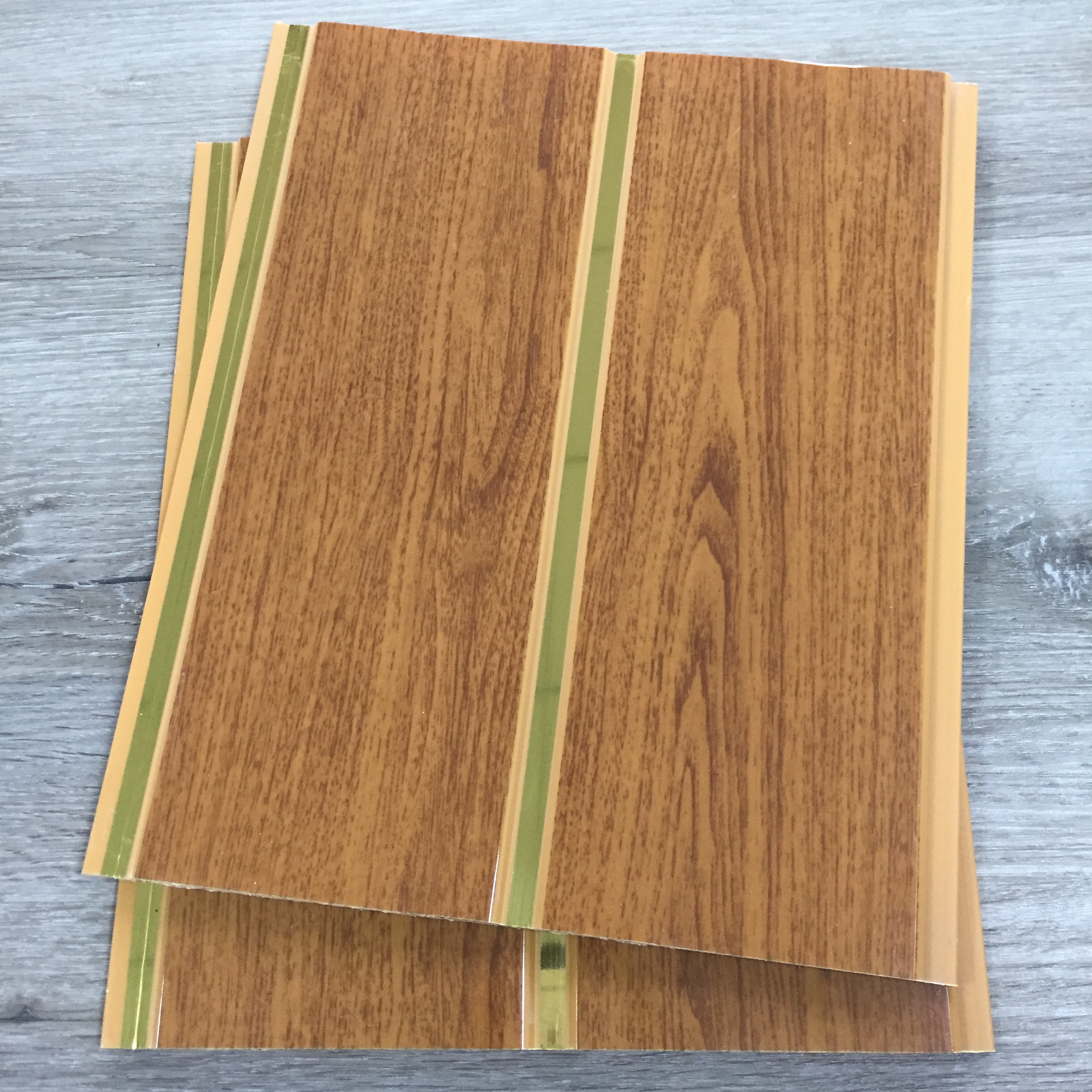 8mm Thickness Wood Grain Look PVC Plastic Ceiling Panel